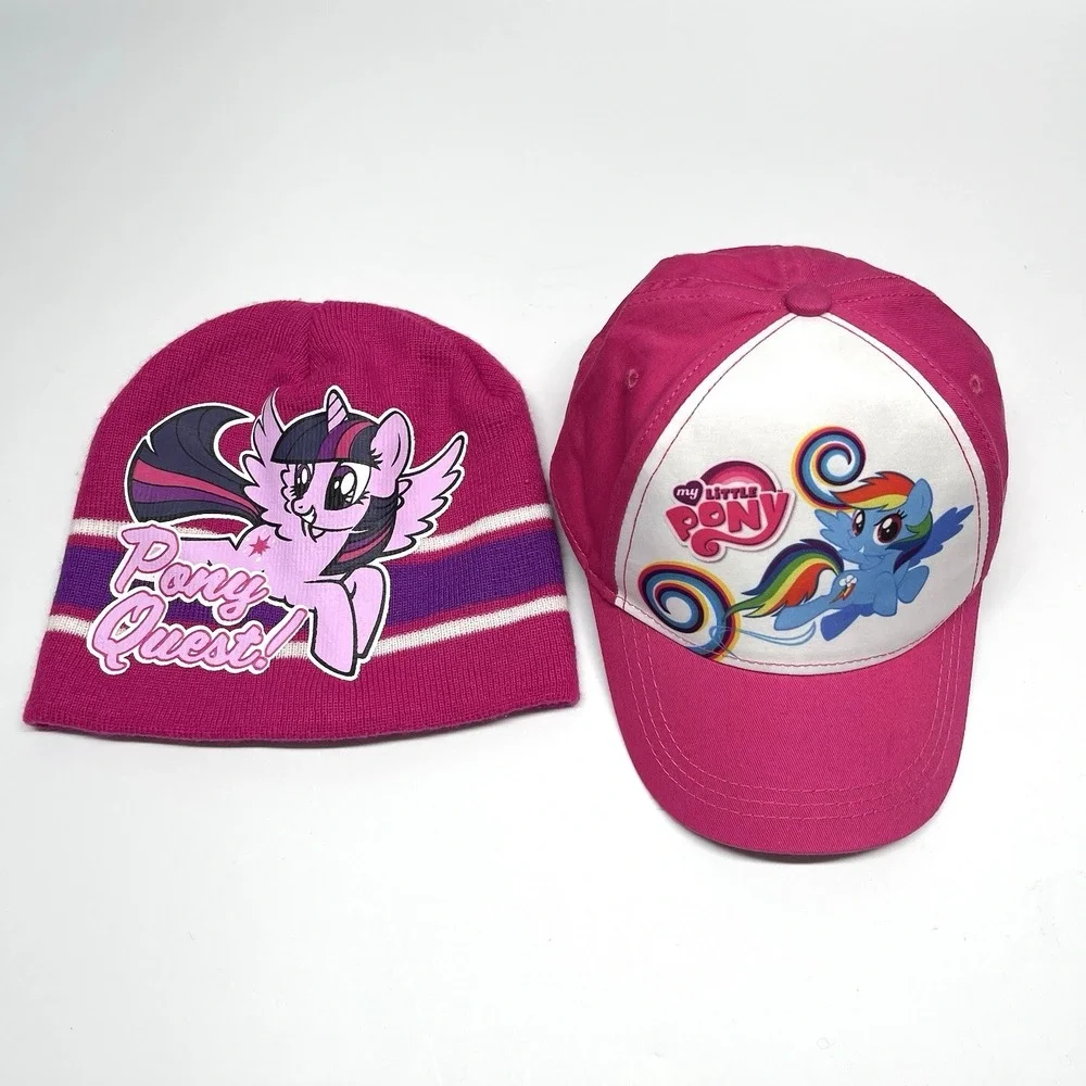 My Little Pony Girls Hot Pink One Size Beanie & Baseball Cap Adjustable